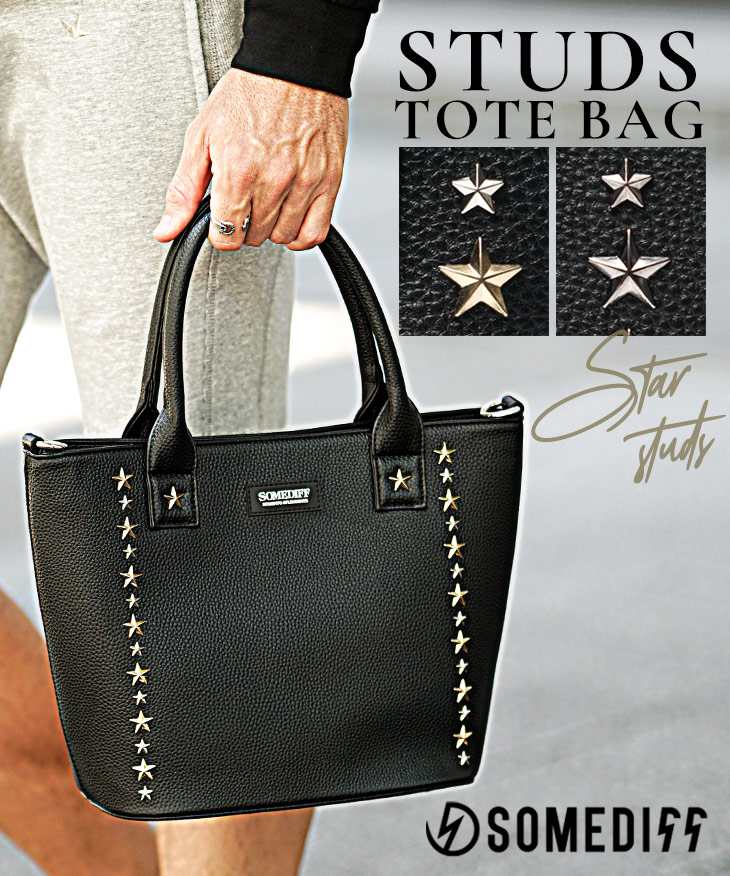 星スタッズミニトートバッグ