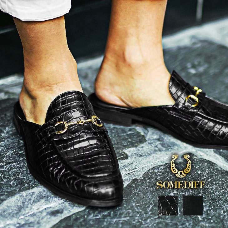 ローファーミュールサンダル