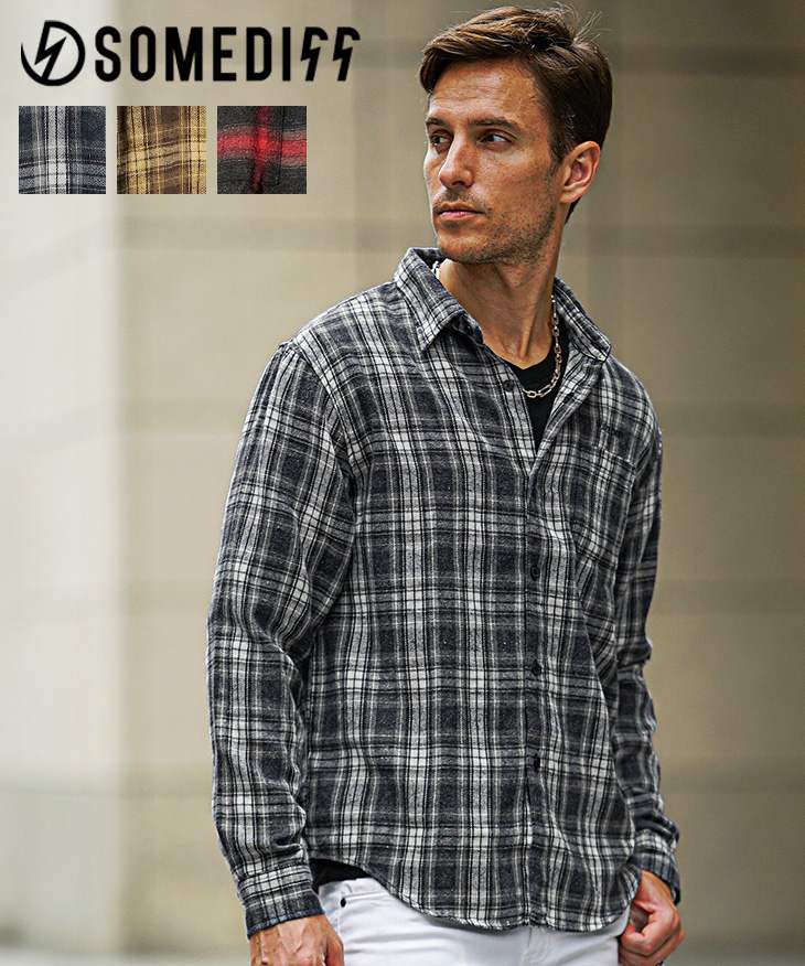 ネルシャツチェック