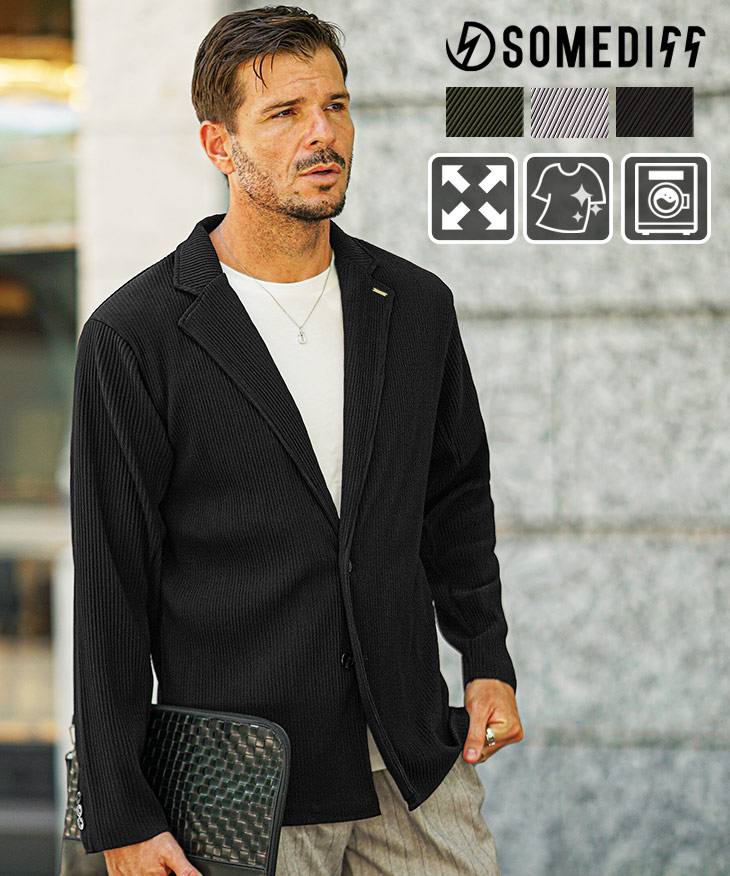 プリーツテーラードジャケット