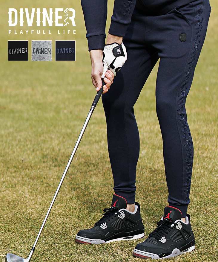 スムース刺繍ジョガーパンツ