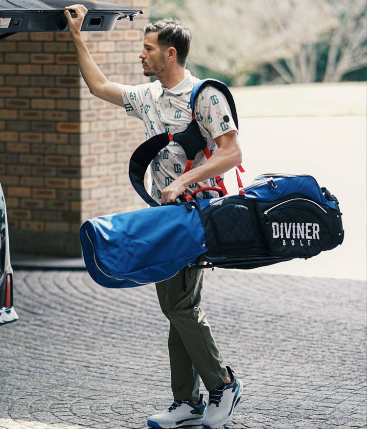 ティー総柄ポロシャツ_コーデ3