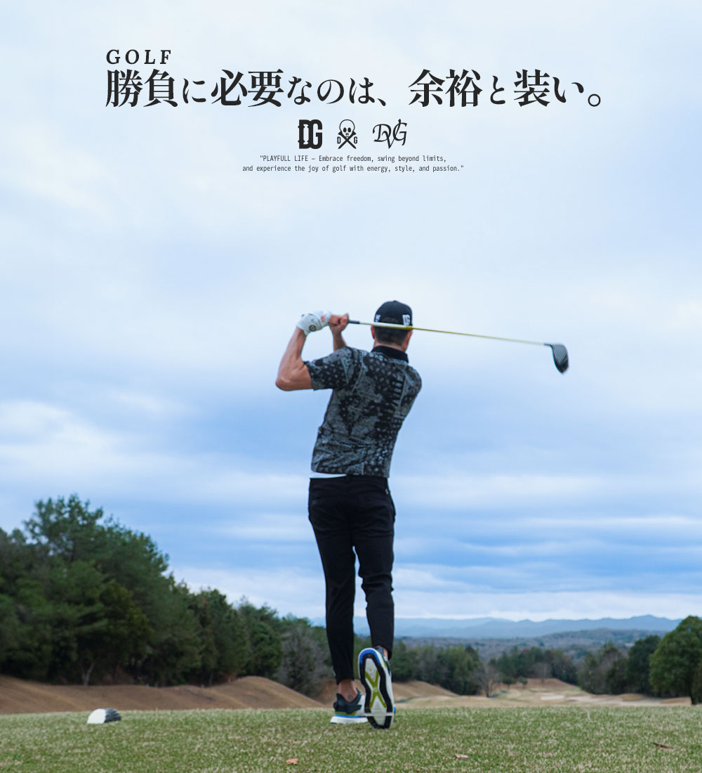 「勝負に必要なのは、余裕と装い。」2025SSDIVINERGOLF_ゴルフウェアメインビジュアル