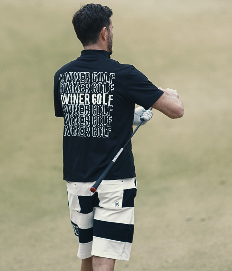 ハーフZIP半袖モックネック_コーデ3