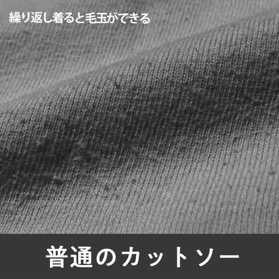 毛玉ができたTシャツの画像