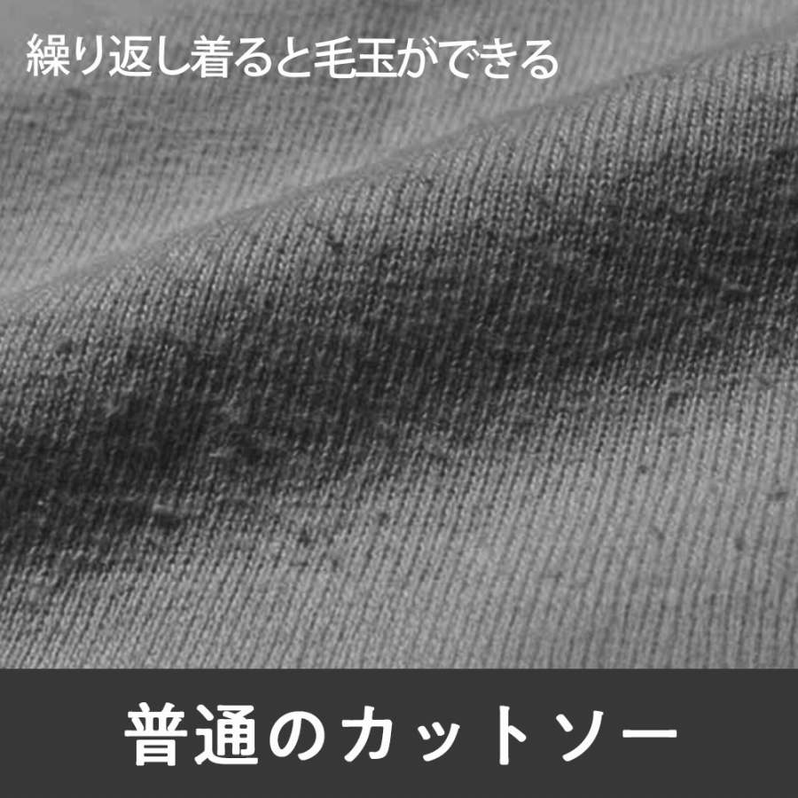 毛玉ができたTシャツの画像