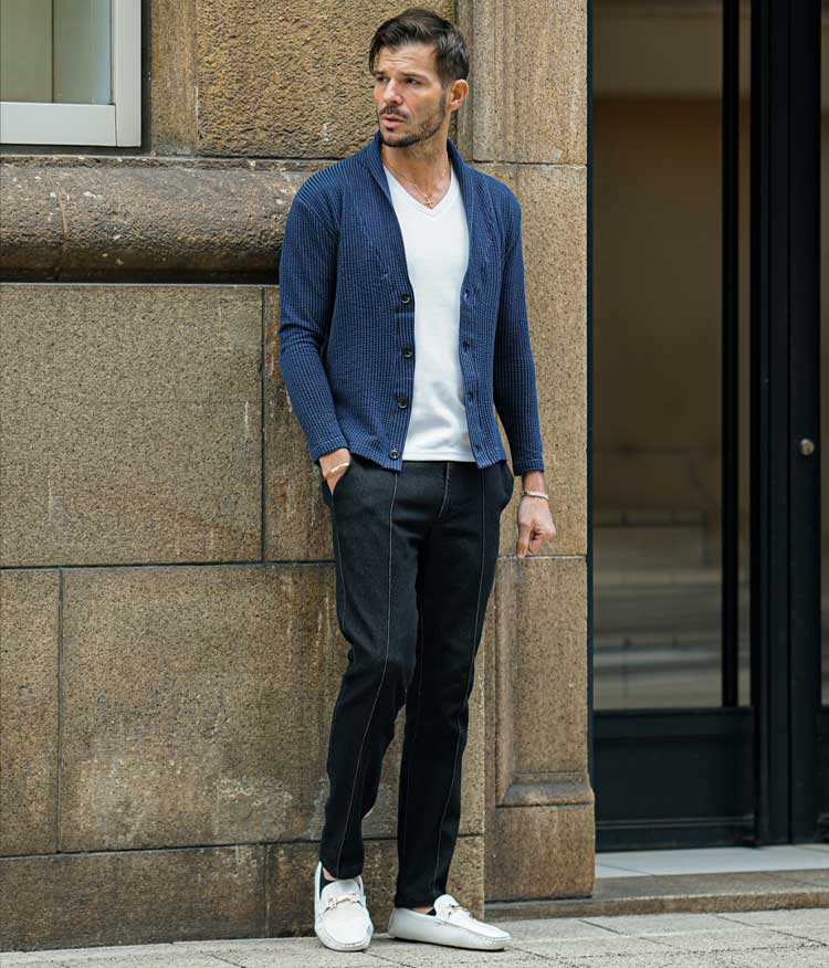 スタイル2＿イージーデニムパンツ