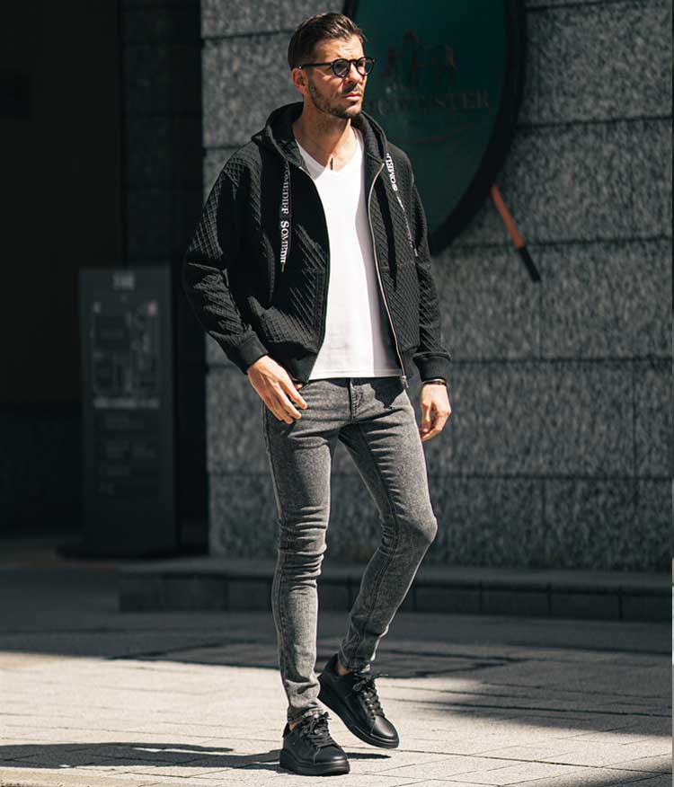 スタイル03＿スキニーデニムパンツ