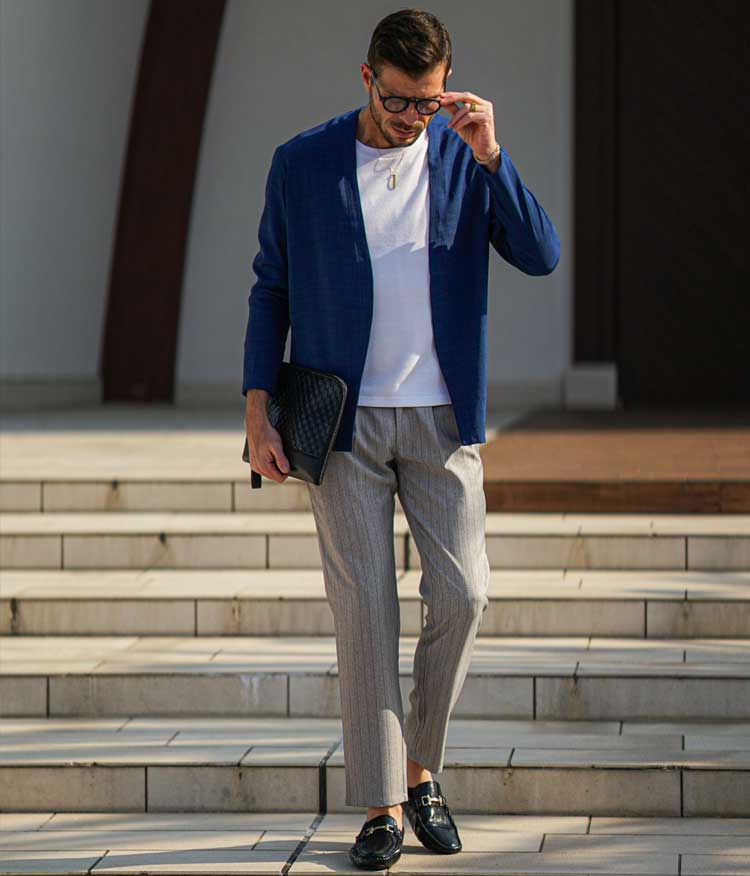 スタイル6＿テーパードスラックスパンツ