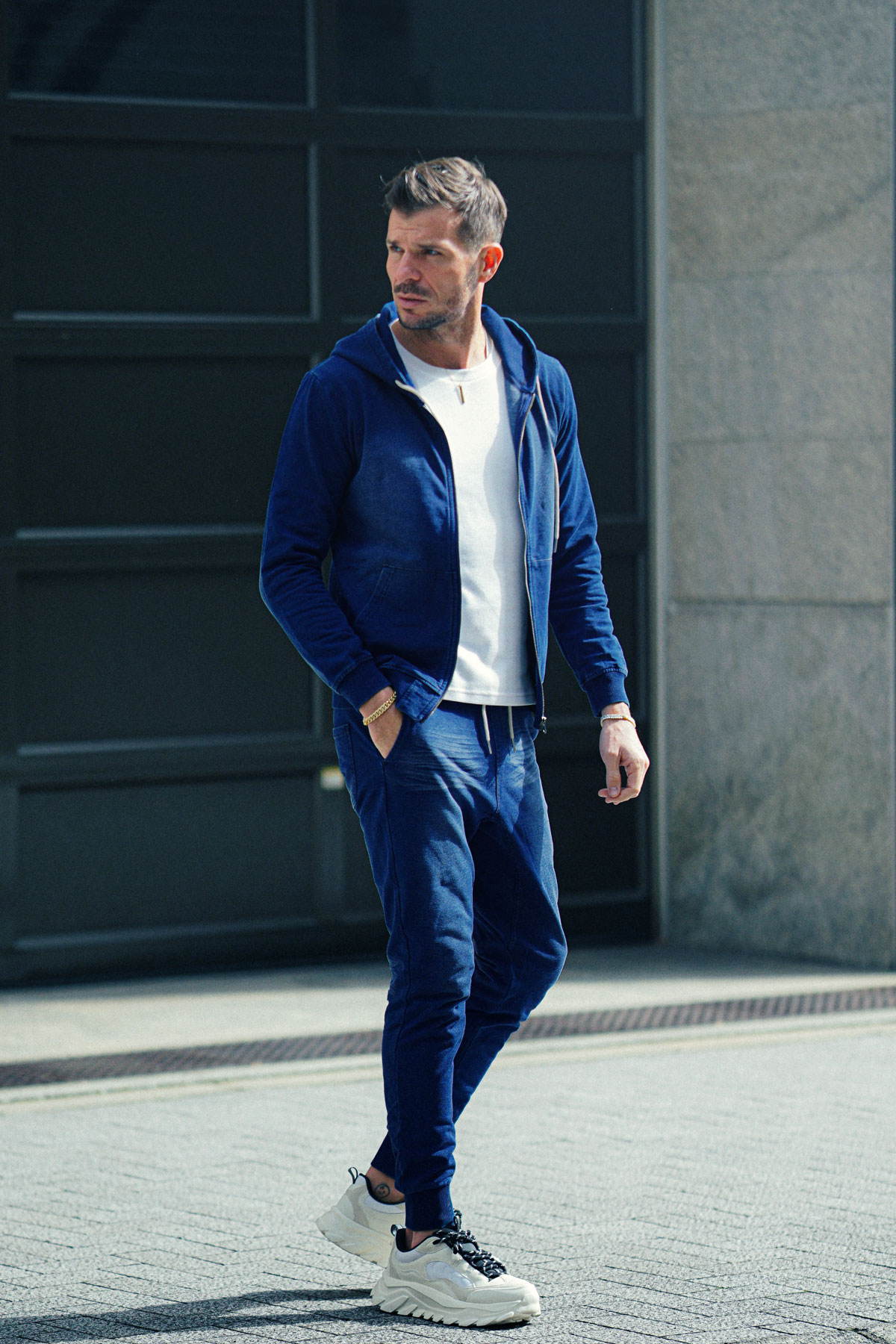 カットデニムセットアップ