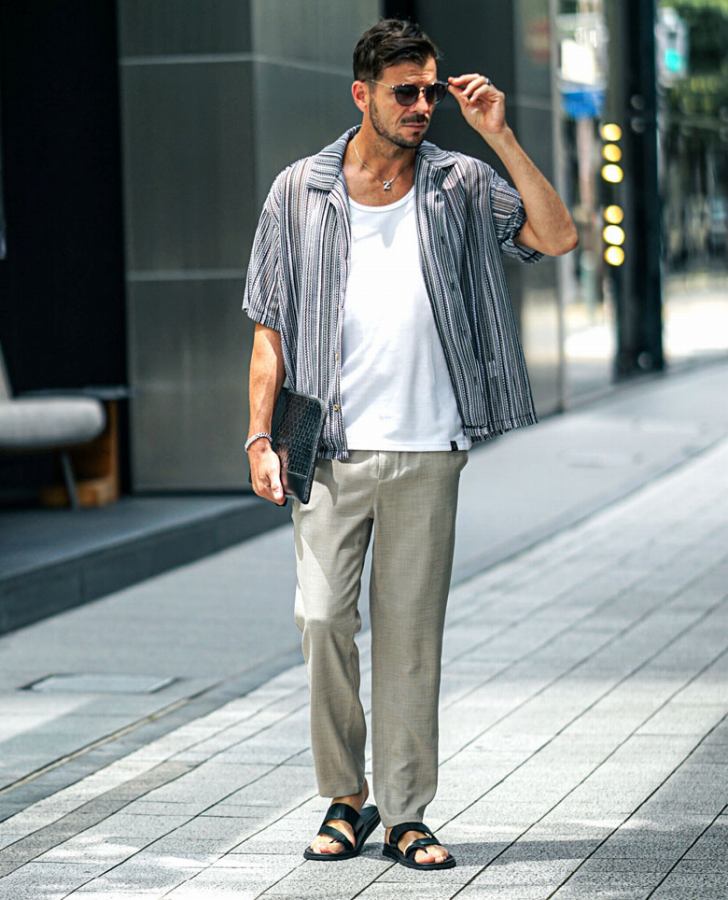 バルファレースシャツコーデ