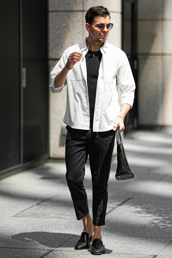 イントレチャートミュールコーデ