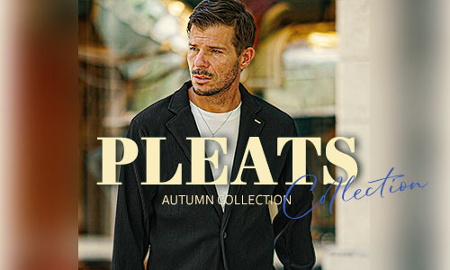 陰影が映える、秋のプリーツシリーズ｜無地なのに印象を刻む。