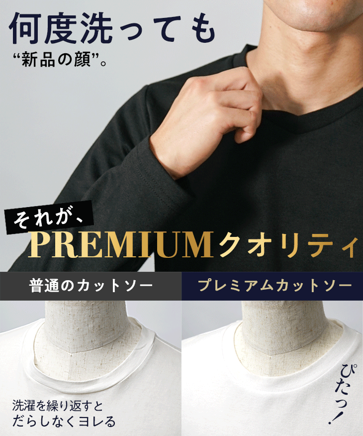 プレミアムカットソー長袖GIF