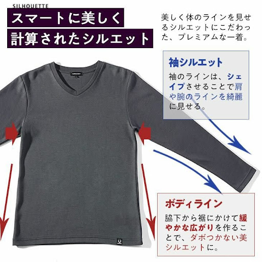 ロングTシャツのシルエットに関する詳細説明