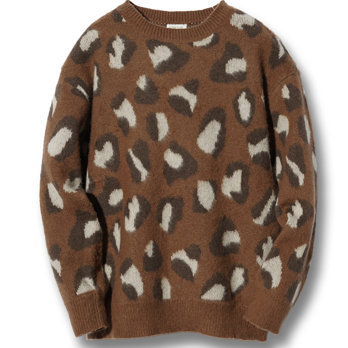 ブラウン ヒョウ柄