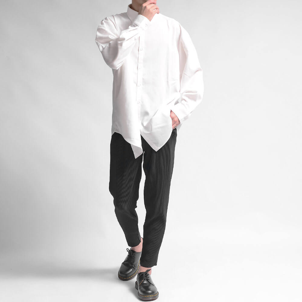 オーバーサイズシャツ(ホワイト)コーデ2