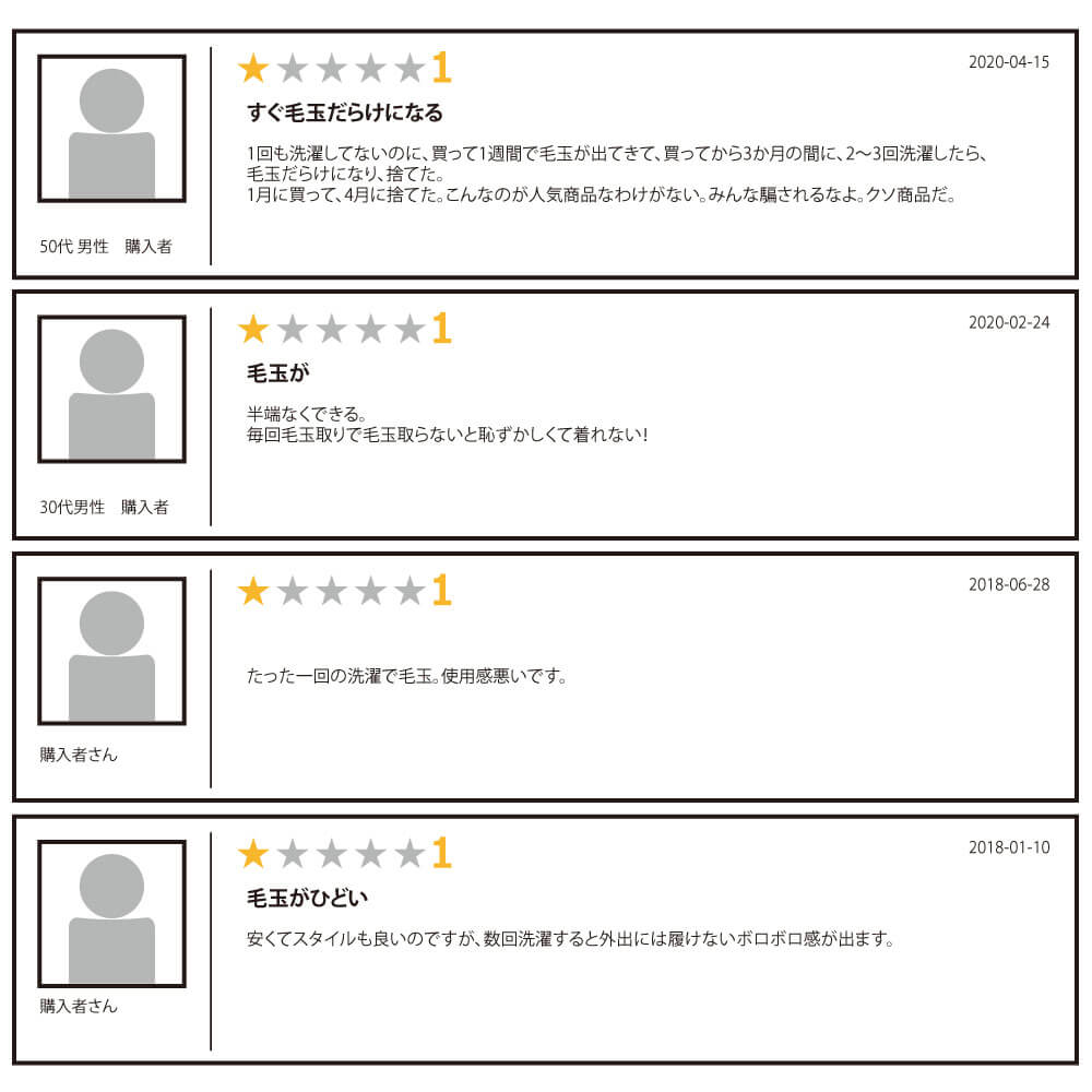 毛玉ができない あなたの知らない 毛玉レスなセットアップ