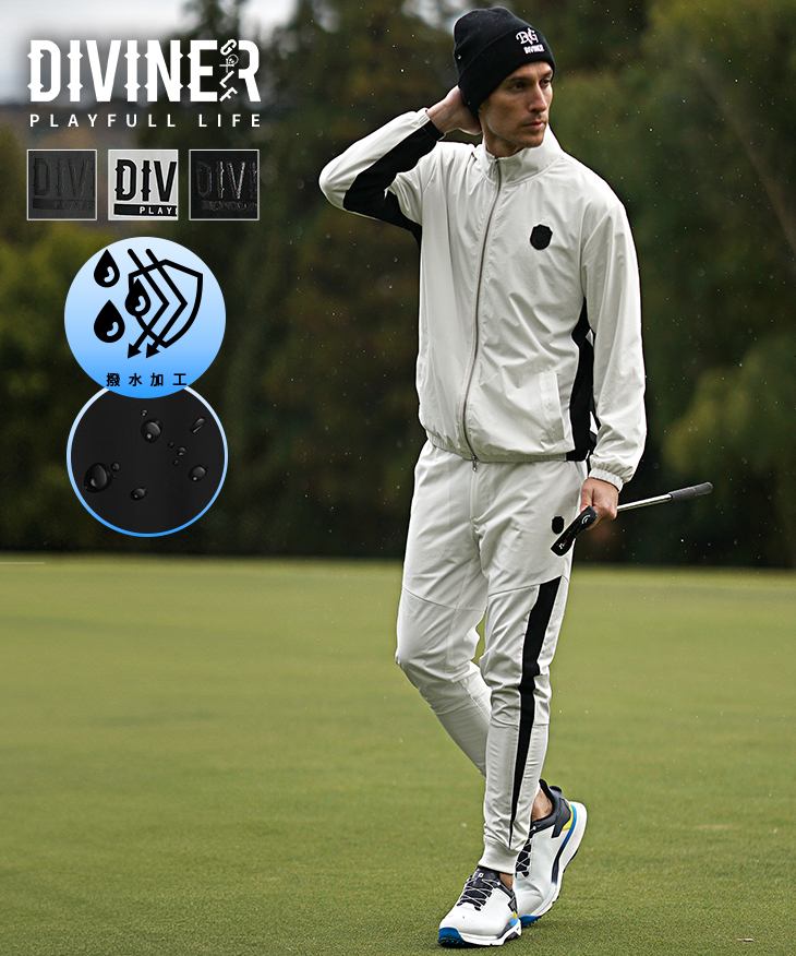 ナイロンスタンドジップブルゾンセットアップ