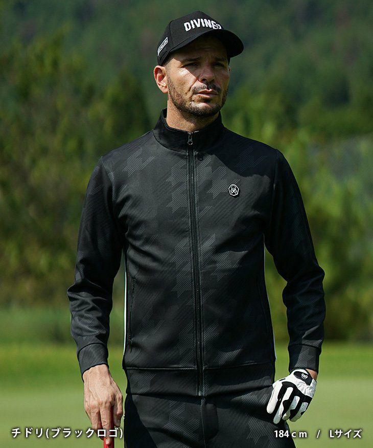 DIVINER GOLF グレー系チェック セットアップ L 楽天市場】【DIVINER GOLF】ゴルフウェア メンズ セットアップ