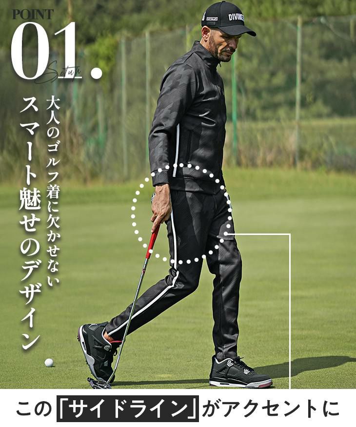 希少 DIVINER GOLF セットアップ 千鳥 ブルゾン ジャージ 希少 DIVINER GOLF セットアップ 千鳥 ブルゾン ジャージ 希少