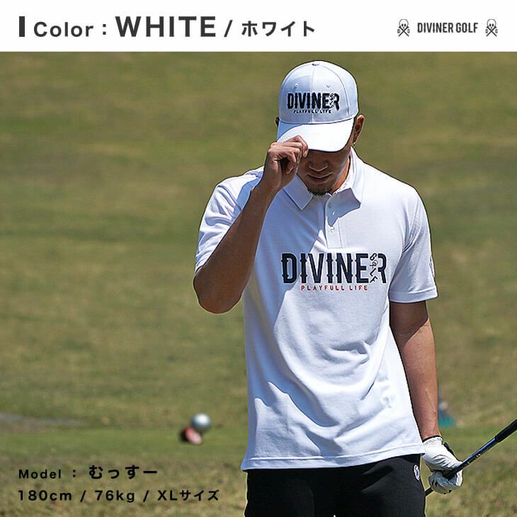 DIVINER GOLF】フロントロゴポロシャツ