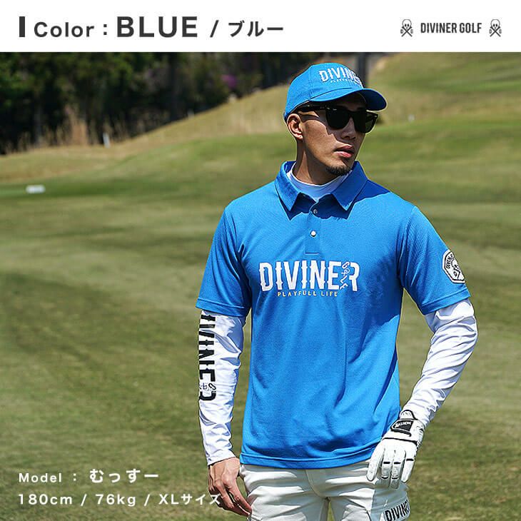 DIVINER GOLF】フロントロゴポロシャツ