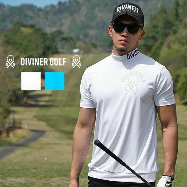 DIVINER GOLF】半袖モックネックカットソー