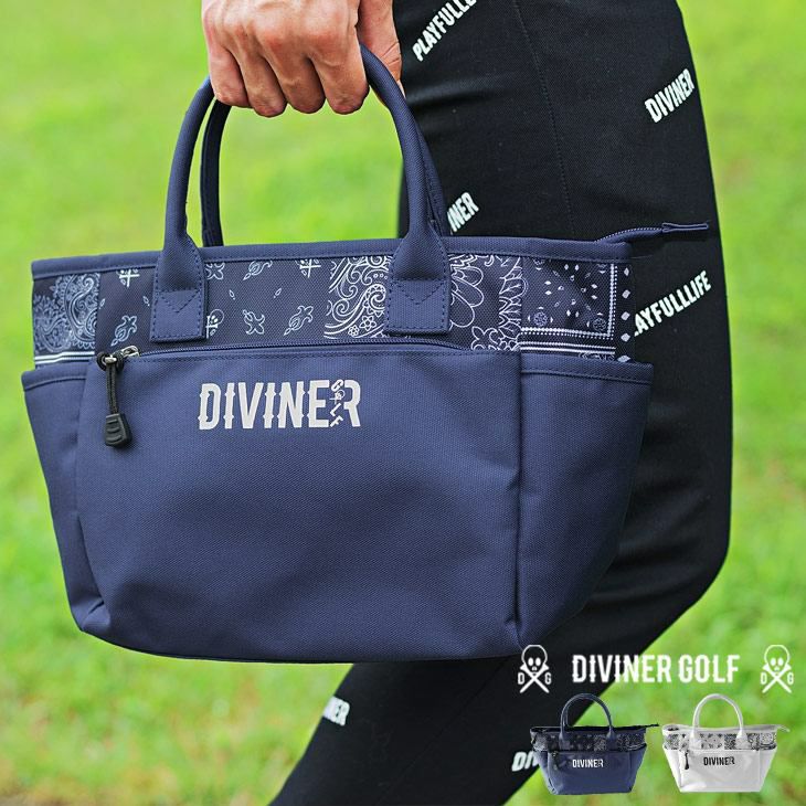 DIVINER GOLF】ペイズリーカートバッグ