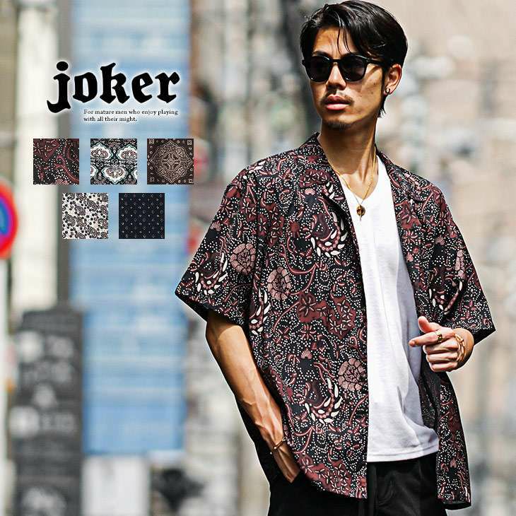 総柄開襟シャツ トップス 半袖シャツ ｜【公式】joker（ジョーカー）