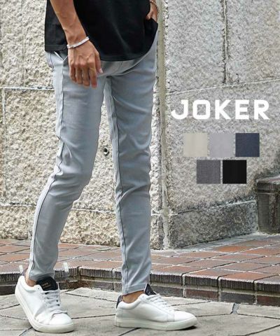 JOKER デニムパンツ サイズ38 ダークグレー joker ジーンズ 「JOKER」パッチワークスキニーデニムパンツ