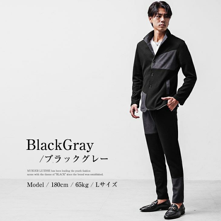 MURDER LICENSE◇VANQUISH◇メンズスーツセットアップ BLACK by