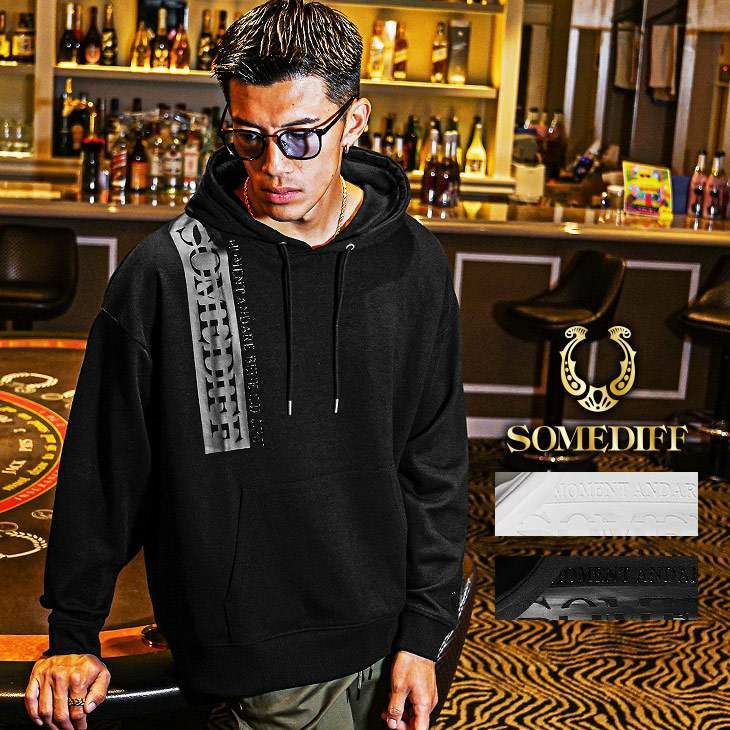 ラバープリントBOXロゴパーカー SOMEDIFF トップス ｜【公式