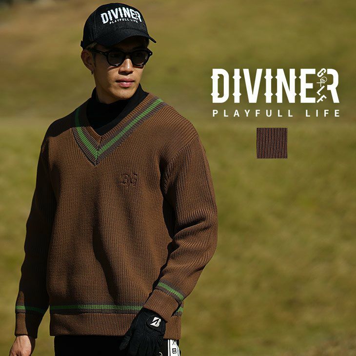 DIVINER GOLF】ゴルフウェア メンズ ニット Vネック セーター メンズ 長袖 大きいサイズ ブランド ゴルフ トップス おしゃれ 秋 秋物  秋冬 ディバイナーゴルフ : 67589 : joker by EverGreen - 通販 - Yahoo!ショッピング