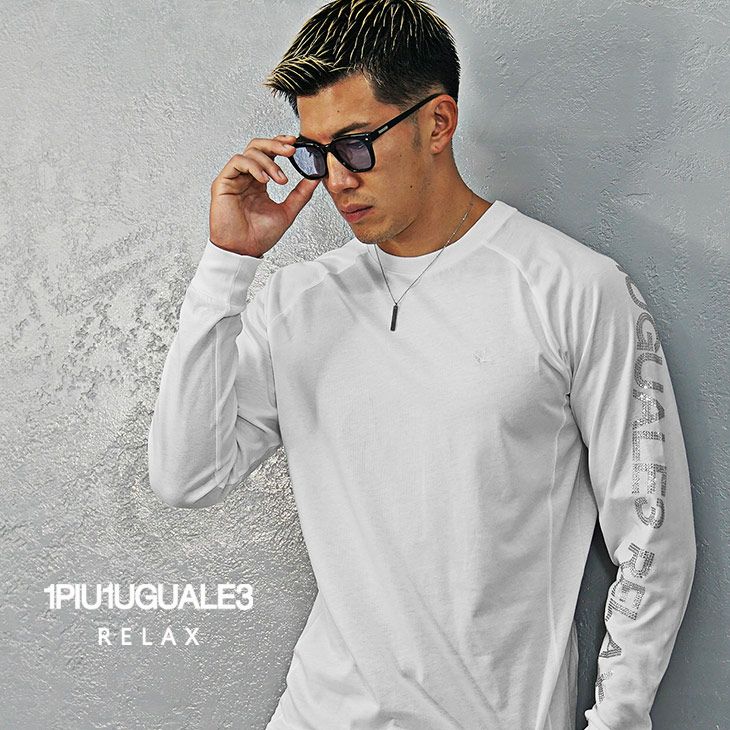 ラインストーンロゴロングTシャツ/1piu1uguale3 relax｜【公式】joker