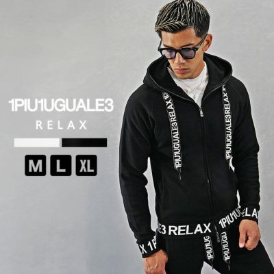 国内発送【1PIU1UGUALE3 RELAX】クレイジーカラーフーディー 1PIU1UGUALE3 RELAX(ウノピゥウノウグァーレトレ リラックス