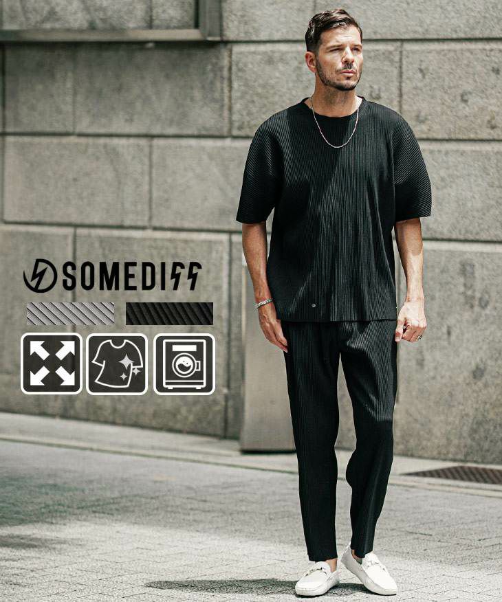 SOMEDIFF（サムディフ）『プリーツTシャツセットアップ