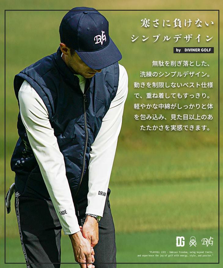 【美品】 ラッセルノ キルティング ダウン ベスト ゴルフ ブラック L 071-49075-1.jpg